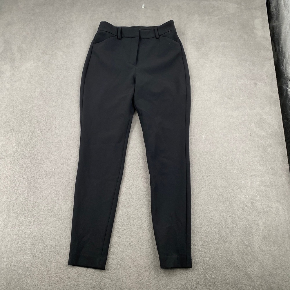 Express Editor Skinny High Rise Black Dress Pants Trousers Size 2R 8486